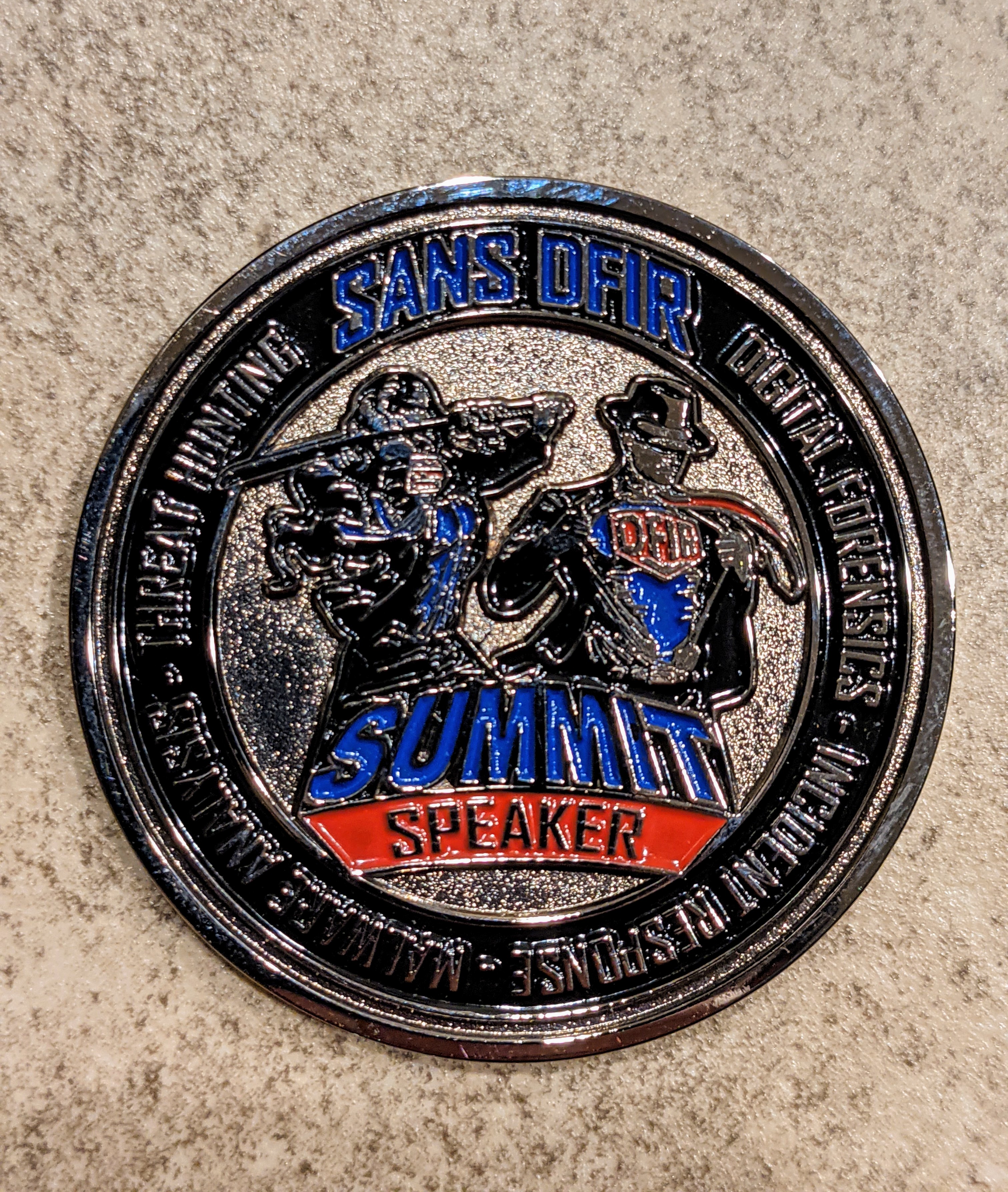 SANS DFIR Summit Speaker Coin